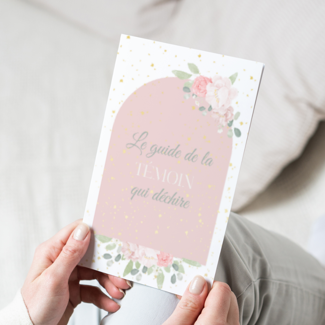 Guide de la parfaite témoin à imprimer : roses
