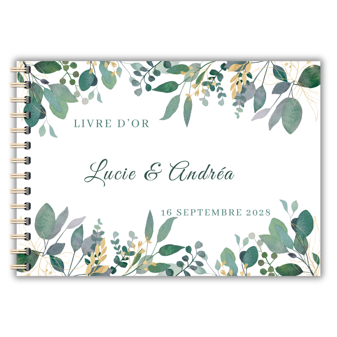 Livre d'or mariage numérique : Eucalyptus