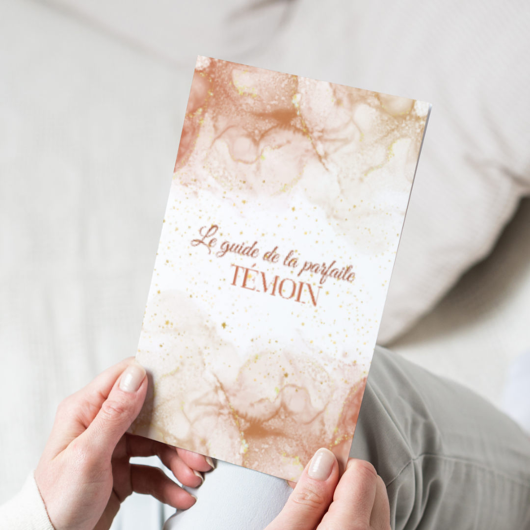Guide de la parfaite témoin à imprimer : terracota