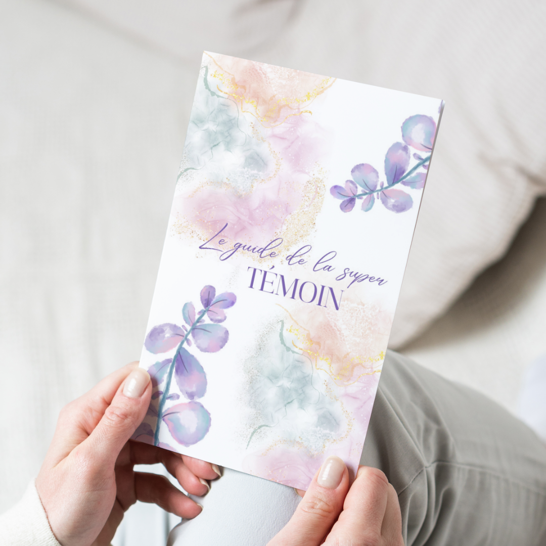 Guide de la super témoin à imprimer : violet