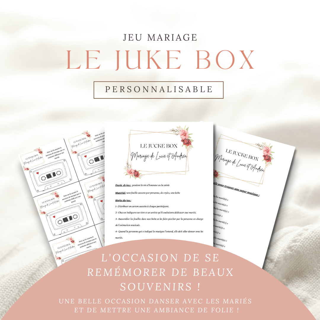 le juke box jeu mariage