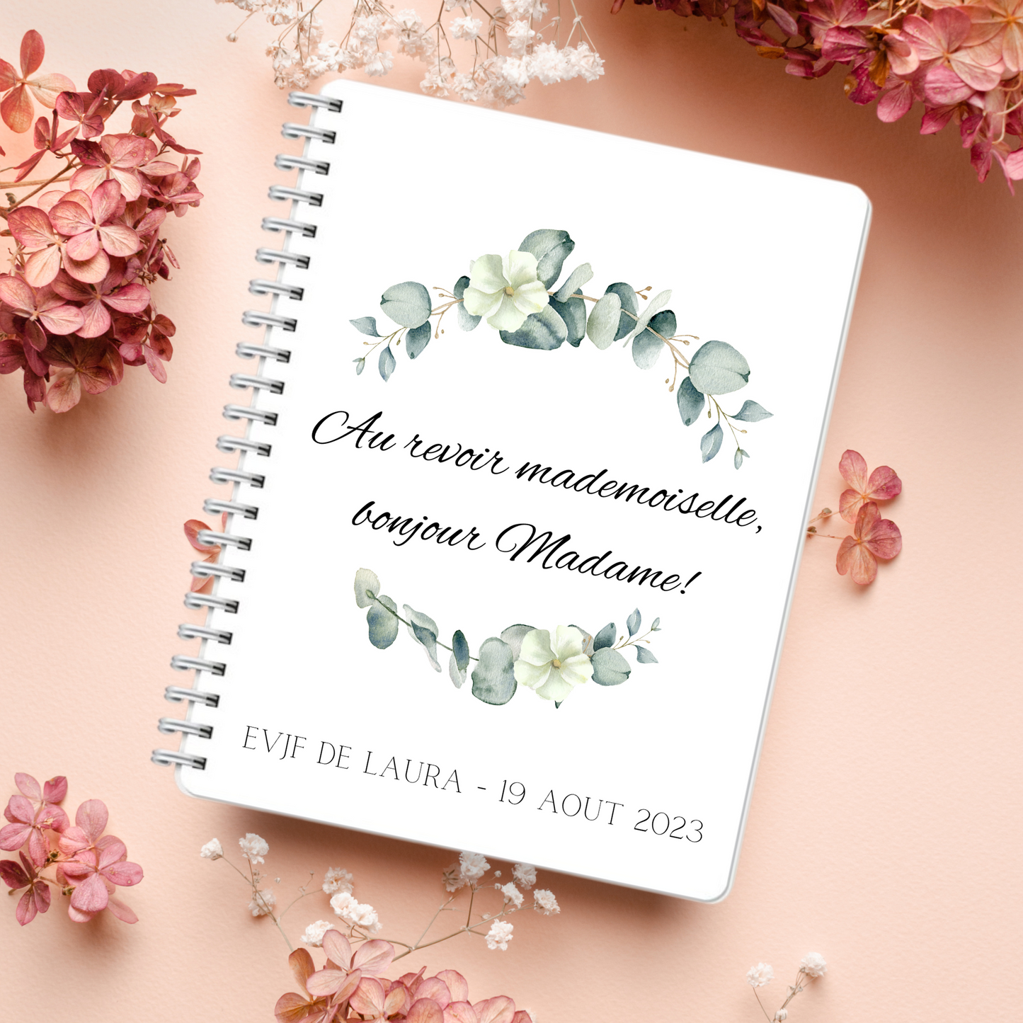 Livre d'or EVJF personnalisable - Au revoir mademoiselle