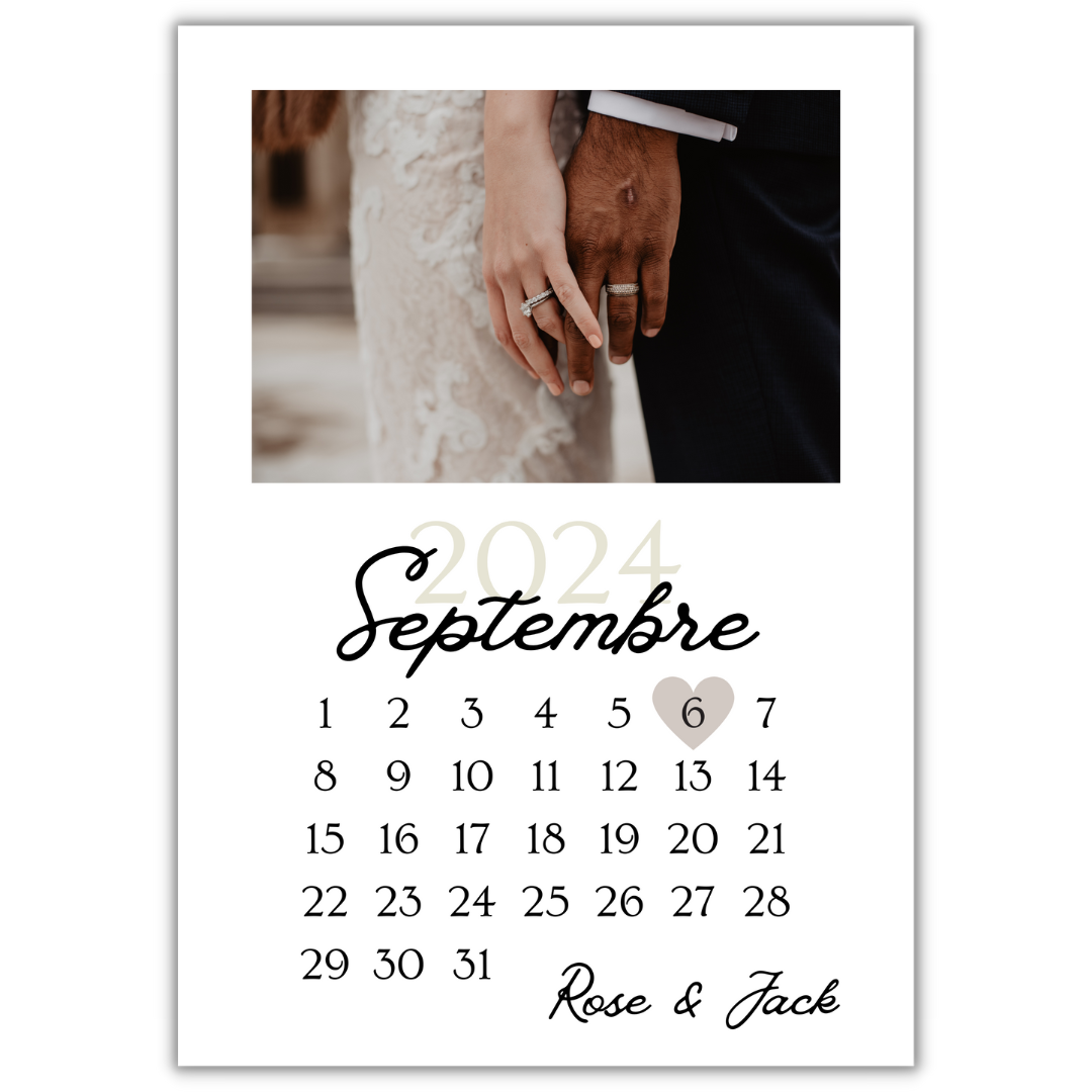 Poster numérique : Calendrier