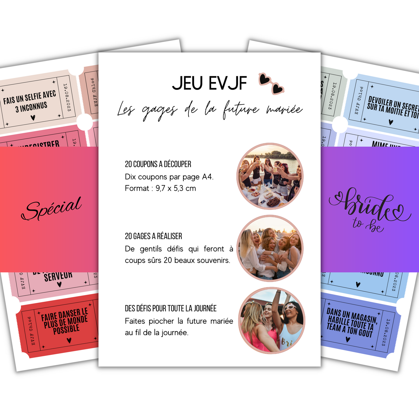 Jeu EVJF numérique : Gages EVJF