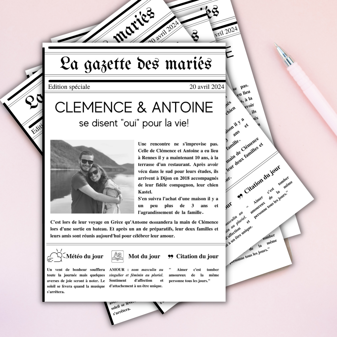 Gazette des mariés - version numérique