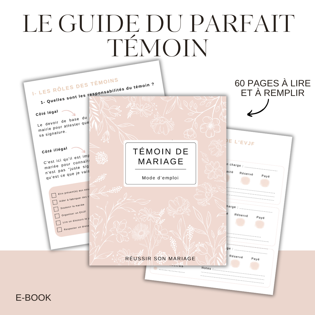 Témoin de mariage : mode d'emploi