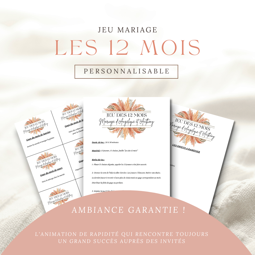 jeu 12 mois de mariage