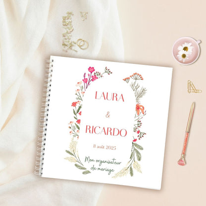 Livre organisateur de mariage personnalisable - coloré