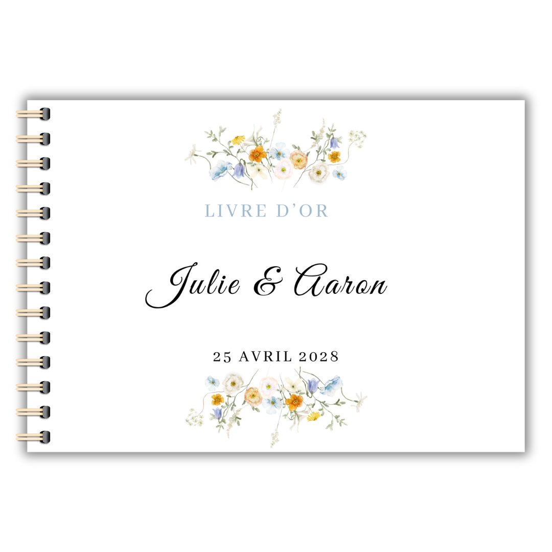 Livre d'or mariage numérique : Fleurs des champs