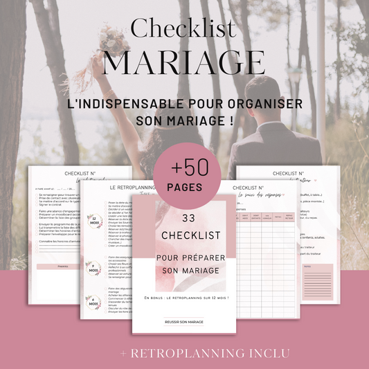 Checklist de mariage numérique
